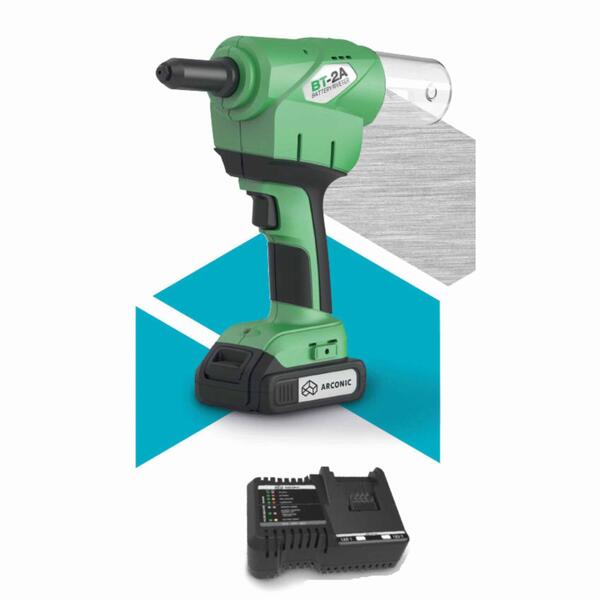 CF-M39480 Marson BT-2A Cordless Rivet Tool Kit; 16 V Operating Voltage, 3/32 â€“ 3/16 Inch Capacity